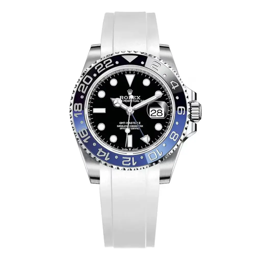 Rolex GMT-Master II FKM Rubber Strap – White