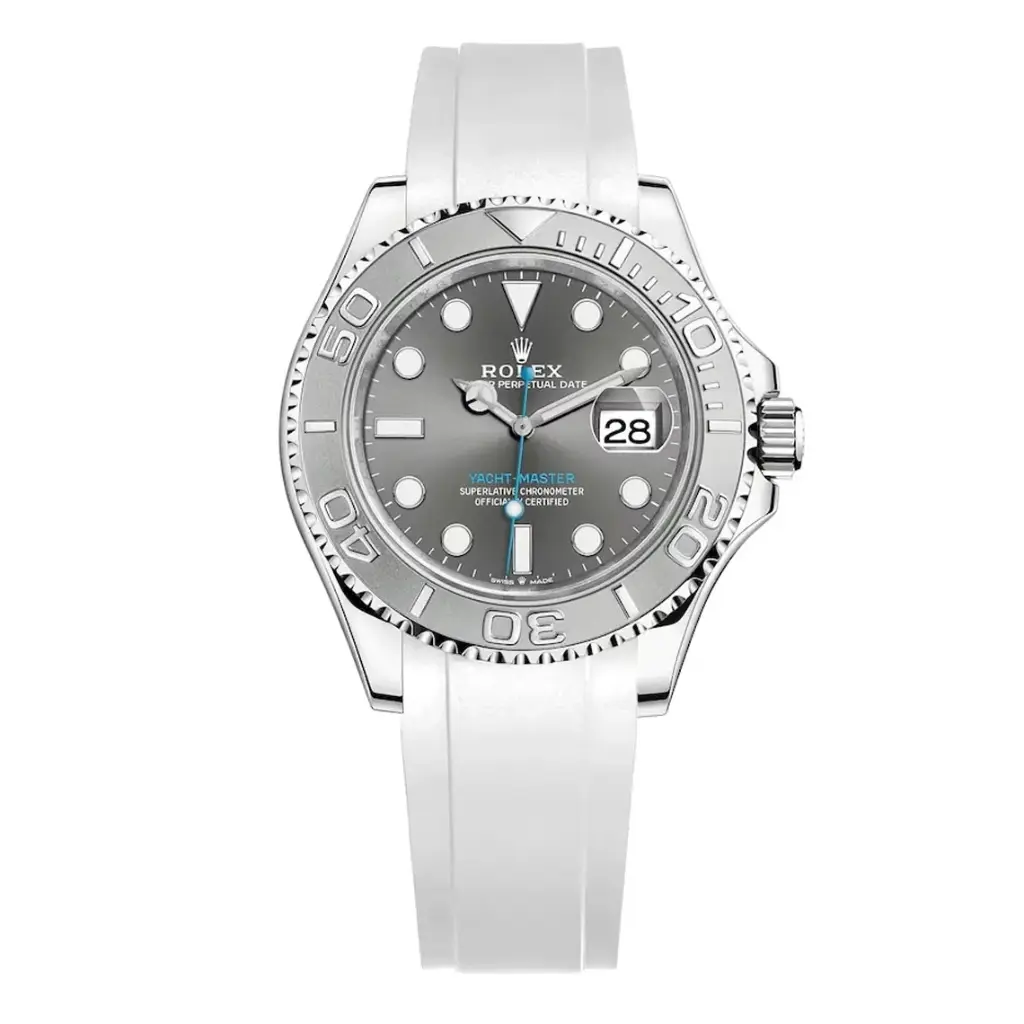 Rolex Yacht-Master FKM Rubber Strap – White