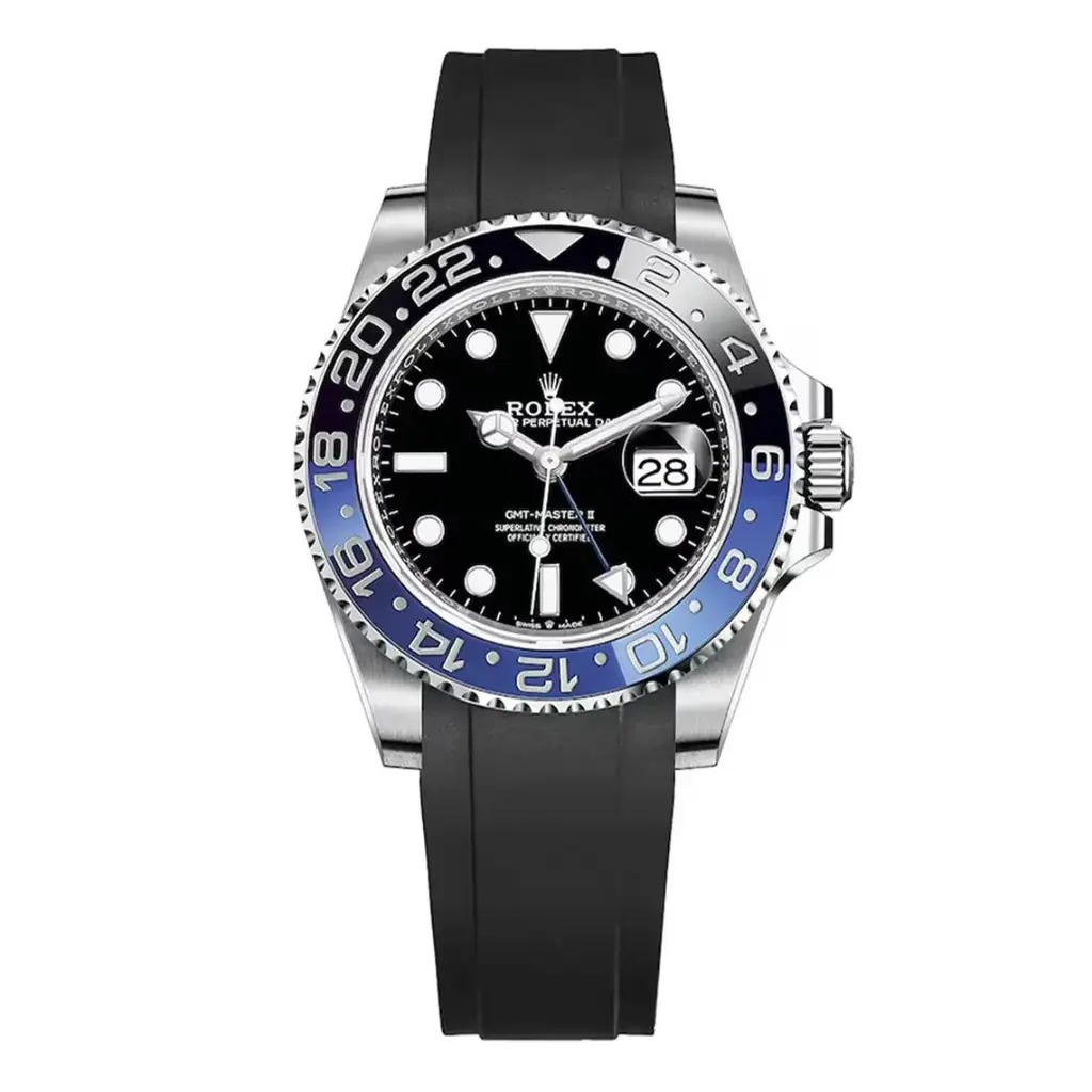 Rolex GMT-Master II FKM Rubber Strap – Black