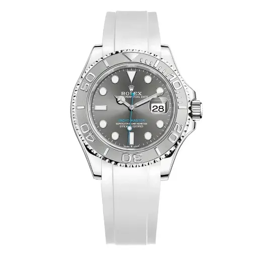 Rolex Yacht-Master FKM Rubber Strap – White