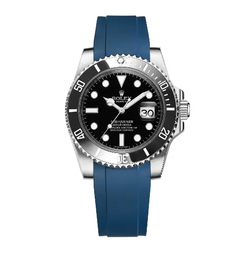 Rolex Submariner FKM Rubber Strap – Blue