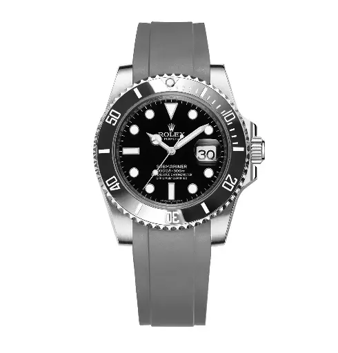 Rolex Submariner FKM Rubber Strap – Grey